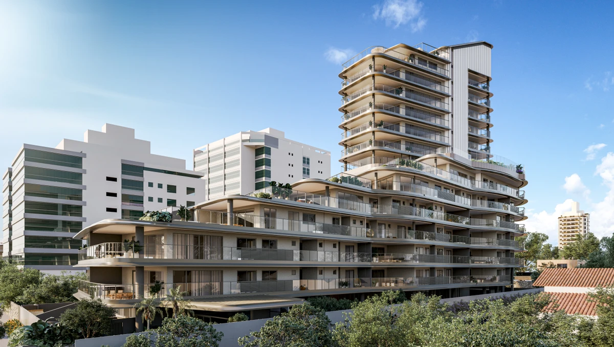 Fachada de Apogeo Residences em Praia da Costa, Vila Velha
